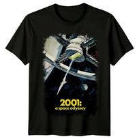2001 m. – Kosminė odisėja (1968 metai) Filmo plakato įkvėpti marškinėliai Retro Klasikiniai marškinėliai S