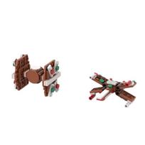 Bricklink Žvaigždžių filmo Kalėdų imbierinių sausainių serija Kosminis laivas 40806 Walker Snowspeeders Statybinės kaladėlės Vaikų žaislai Kalėdinė dovana