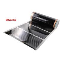 80W/m² Infraraudonųjų spindulių plėvelės elektrinė šildomų grindų sistema, plotis 50 cm, namų tobulinimas, šildanti, 200-240 V, grindų šildymo plėvelės šildymo kilimėlis 50cm*1m juoda