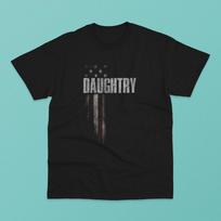 Daughtry šeimos Amerikos vėliavos marškinėliai Unisex T-shirt XXL gray