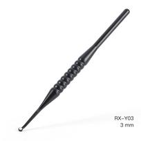 Dantų mikro burnos veidrodėlis 2 mm / 3 mm / 5 mm apsaugantis nuo rasojimo reflektorius, daugiafunkcis odontoskopas, tikrinantis burnos ertmę, nuimama rankena RX-Y03 juoda