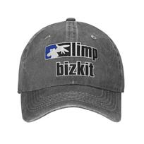 Limp Bizkit Roko Muzikos Grupė Trucker Kepuraitės Apranga Vyrams Moterims Beisbolo Kepuraitė Madingi Drabužiai Snapback Kepuraitės Reguliuojamos Adjustable pilka spalva