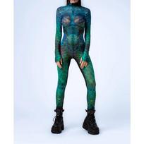 Moteriški 3D skaitmeninio spausdinimo Helovino Cosplay pėdkelnės kombinezonas suaugusiems vientisas karnavalo vakarėlio scenos pasirodymo šokių kostiumas apranga S