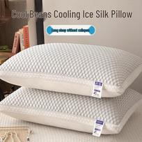 Vasarinė pagalvė iš ledo šilko - Super minkšta kaklo atrama suaugusiems Low Pillow [700g] white