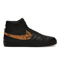 Supreme x Nike Zoom Blazer Mid QS SB Juodi gyvatės rašto vyriški kedai DV5078-001 44