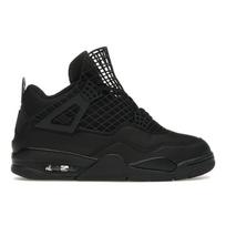 Air Jordan 4 Retro Tinklelis - Juodi Moteriški Sportbačiai Metalinė Sidabrinė FN7251-001 38