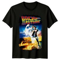Atgal į ateitį (1985 m) Filmo plakato įkvėpti marškinėliai Retro Klasikiniai marškinėliai Unisex S