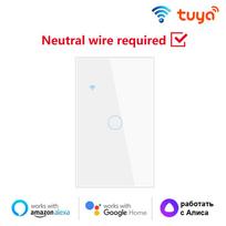 Išmanieji jungikliai 1/2/3/4 lizdų Wifi jutiklinis šviesos jungiklis sieninis jutiklinis jungiklis Tuya valdymas Smart Life Google Alexa