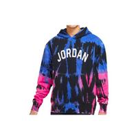Jordan Tie-Dye Sportinis Džemperis Su Gobtuvu Vyriški Viršutiniai Drabužiai Vidutinio Mėlynumo DJ0227-432 S