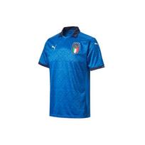 Puma UEFA Euro 2020 Italijos namų atsarginiai marškinėliai vyrams Komandos Mėlyna Peacoat Vyrams Gatvės apranga 756468-01 L