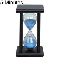 5/15/30 min Medinis Smėlio Mokyklos Laikrodis Smėlio Laikrodis Virtuvės Laikmatis Smėlio Laikrodis Namų Dekoras 5 Minutes juoda/mėlyna