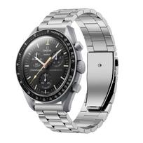 20 mm nerūdijančio plieno dirželis Omega X Swatch bendram MoonSwatch metalinis sulankstomas užsegimas apyrankė MoonSwatch priedui 20mm sidabras