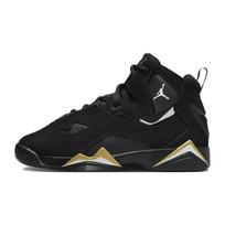 Air Jordan True Flight GS Juodi Metalinio Aukso 2023 Vaikų Sportbačiai Balti 343795-017 37.5
