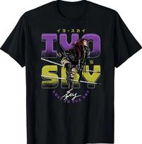 WWE IYO SKY Ropes Juodi marškinėliai 2XL