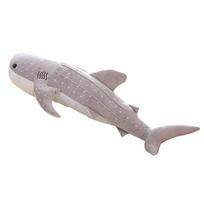 Naujas Kawaii Shark pliušinis žaislas didelės žuvies audinio lėlė banginio įdaryta vaikų gimtadienio kalėdinė dovana 50cm pilka