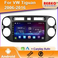 Automobilio radijas Carplay skirtas VW Volkswagen Tiguan 1 NF 2006 - 2016 Navigacija GPS multimedijos leistuvo ekranas Android Auto 5G stereo Wifi 4 core 1GB+32GB carplay