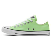 Converse Chuck Taylor All Star Laisvalaikio Universalūs Neslystantys Patvarūs Žemakulniai Drobės Batai Unisex Sportbačiai Žali Balti A03797C 35