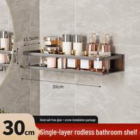 Sieninis dviejų aukštų virtuvės prieskonių stovas be gręžimo 30cm Single Layer without Rod