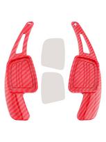 Vairo pavarų perjungimo svirties prailginimas A1, A3, A4, A5, A8 Carbon Fiber Red Look