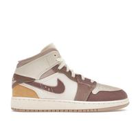 Air Jordan 1 Mid SE Craft GS Inside Out - Taupe Haze Vaikams Sportbačiai Ruda Balta Smėlio Spalvos Akmens DZ4466-102 38