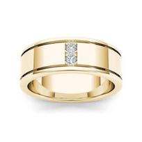 Tikras 14K geltono aukso FL deimantinis žiedas vyrams moterims Puikus Anillos De Bizuteria 14K aukso vestuvinis papuošalas Žiedas vyrui Brangakmenių dėžutė 9 auksas