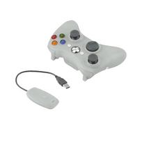 VAORLO 2.4G belaidis žaidimų pultelis, skirtas Xbox 360 konsolės valdiklio imtuvo valdiklis, skirtas Microsoft Xbox 360 žaidimų vairasvirtei, skirtas asmeniniam kompiuteriui win7/8/10 balta