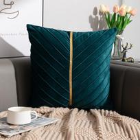 Prie lovos pagalvės pagalvės užvalkalas Velvet Dutch Velvet Svetainės sofa pagalvėlė Biuro juosmuo 45*45cm žalia