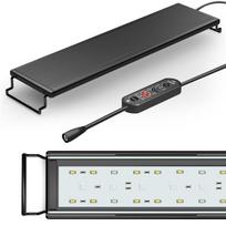 Visą parą veikiantis viso spektro akvariumo apšvietimas 18 W LED lemputė žuvų tankui su ištraukiamu laikikliu AU Plug juoda