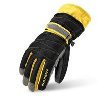 Winter Warm Mountaineering Snowboard Ski Gloves Men Women Cold Snow Skiing Mittens Waterproof Snowmobile Handschoemen. L juoda