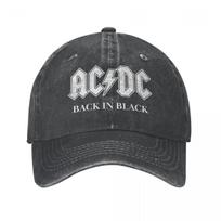 AC-DC Back In Black Unisex beisbolo kepuraitė Nelaimingos išskalbtos kepuraitės Kepuraitės mados lauke bėgimo golfo kepuraitė One Size