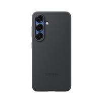 Originalus Samsung skysto silikono dėklas Samsung Galaxy S25, S25 Plus, S25+ telefonams. Šilkinės, minkštos liesti silikoninės apsauginės telefono dangtelio dėklas. For Galaxy S25 juoda