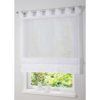 Ht-008 Romanetė su petnešėlėmis, pakeliama užuolaida, virtuvės, darbo kambario, balkono plaukiojanti užuolaida, lango tinklelio užuolaida 45Cm width * 165cm height balta