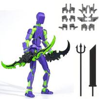 Nesurinktas veiksmo figūrėlės rinkinys Milžiniškas kardas Titanas Robotas Veiksmo figūrėlė Pasidaryk pats Manekeno lėlės ornamentas 3D artikuliuotos figūrėlės Berniukams patinka