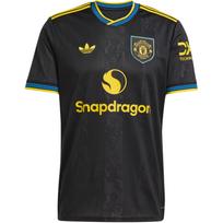 Adidas Originals Manchester United 25/26 madingi, patogūs, ploni, apvalios iškirptės ir trumpomis rankovėmis futbolo marškinėliai vyrams KD4225 S