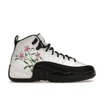 Air Jordan 12 Retro GS Gėlių vaikiški sportbačiai Balti Ryškiai žali Levandų migla DR6956-100 37.5