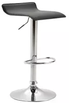 Baro kėdė "Dyn V2", odos imitacija, chromas