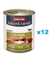 ANIMONDA Gran Carno Adult with Tripe 12x800 g su skrandžiu suaugusiems šunims