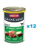 ANIMONDA GranCarno Adult elniena su obuoliais 12x400 g