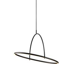 Halo Design 749546 - Dimeriuojamas LED pakabinamas šviestuvas ant laido TILT LED/40W/230V, skersmuo 60 cm, juodas