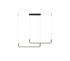 LED liustra ant laido MALAWI 2xLED/20W/230V 3000/4000/6000K juoda