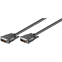 Goobay   DVI-D FullHD cable Dual Link, nickel plated   DVI-D male Dual-Link (24+1 pin)   DVI-D male Dual-Link (24+1 pin)   DVI to DVI   1.8 m