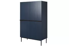 Sideboard Nicole - Wave Blue Mdf / Black Legs