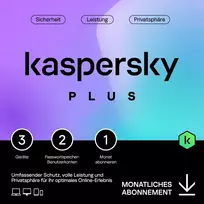Kaspersky Plus – 3 Device, 1 Month - Subscription (ABO) – ESD-Download