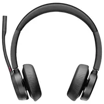 HP Poly Voyager 4320 UC Stereo USB-A Headset +BT700 USB-A Adapter +Charging Stand