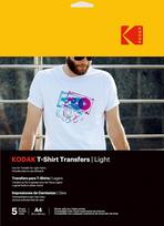 Kodak T-Shirt Transfers Light A4 5 sheets