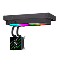 Gamemax CPU Liquid Cooler  GLACIER 240 LCD BK  Black
