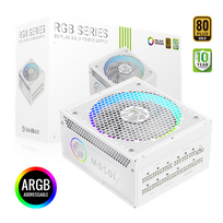 Gamemax PSU  RGB 1050G WH  1050 W  Gold  White  Full Modular
