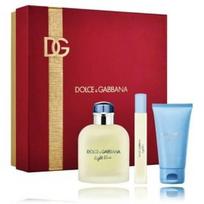 Dolce & Gabbana Light Blue Pour Homme rinkinys vyrams (125 ml. EDT + 10 ml. EDT + 50 ml. dušo gelis) - Rinkinys