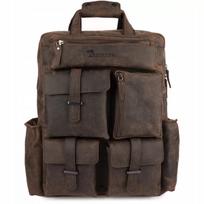 Odine kuprine 15,6″ laptopui, verslo, didelė, A4 talpos, ruda