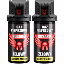 2× Husaria pipirinis purškiklis 40 ml – labai stiprus, gelio pavidalo, gynybinis, su UV žymekliu